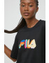 Fila tricou din bumbac culoarea negru - Pled.ro