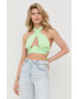 For Love & Lemons top femei culoarea verde - Pled.ro