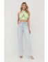 For Love & Lemons top femei culoarea verde - Pled.ro