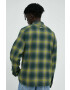 G-Star Raw camasa din bumbac barbati culoarea verde cu guler clasic relaxed - Pled.ro