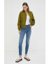 G-Star Raw geaca bomber femei culoarea verde de tranzitie - Pled.ro