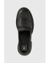 G-Star Raw mocasini de piele Kafey Pfm femei culoarea negru cu toc plat 2311021537.BLK - Pled.ro