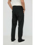 G-Star Raw pantaloni de bumbac barbati culoarea negru drept - Pled.ro