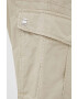 G-Star Raw pantaloni de bumbac culoarea bej drept - Pled.ro