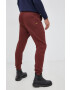 G-Star Raw pantaloni de trening culoarea bordo neted - Pled.ro