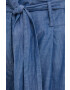 G-Star Raw pantaloni scurti din bumbac femei culoarea albastru marin neted high waist - Pled.ro