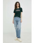 G-Star Raw tricou din bumbac culoarea verde - Pled.ro