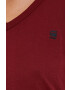 G-Star Raw tricou din bumbac femei culoarea bordo - Pled.ro