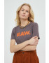 G-Star Raw tricou din bumbac culoarea violet - Pled.ro