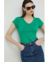 G-Star Raw tricou din bumbac femei culoarea verde - Pled.ro