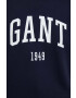 Gant bluza femei culoarea albastru marin cu imprimeu - Pled.ro