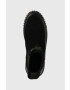 Gant botine din piele intoarsa Snowmont culoarea negru - Pled.ro