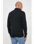 Gant cardigan din bumbac culoarea negru - Pled.ro