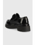 Gant mocasini de piele Aligrey femei culoarea negru cu platforma - Pled.ro