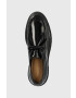 Gant mocasini de piele Aligrey femei culoarea negru cu platforma - Pled.ro