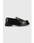 Gant mocasini de piele Jackmote barbati culoarea negru - Pled.ro