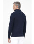 Gant pulover de bumbac culoarea albastru marin light cu turtleneck - Pled.ro