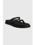 Gant slapi de piele Lazily femei culoarea negru cu toc plat 26561812.G00 - Pled.ro