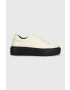 Gant sneakers din piele Alincy culoarea bej - Pled.ro