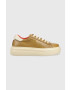 Gant sneakers din piele Alincy culoarea maro - Pled.ro