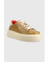 Gant sneakers din piele Alincy culoarea maro - Pled.ro