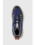 Gant sneakers din piele Hillark culoarea albastru marin - Pled.ro