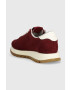 Gant sneakers din piele intoarsă Caffay culoarea bordo 27533167.G554 - Pled.ro