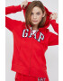 Gap bluza femei culoarea rosu cu imprimeu - Pled.ro