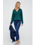 Gap bluza femei culoarea verde neted - Pled.ro