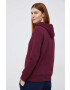 Gap bluza femei culoarea bordo cu glugă cu imprimeu - Pled.ro