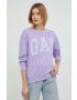 Gap bluza femei culoarea violet cu imprimeu - Pled.ro