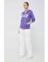 Gap bluza femei culoarea violet cu glugă cu imprimeu - Pled.ro