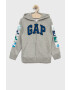 Gap bluza copii culoarea gri cu imprimeu - Pled.ro