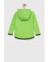 Gap bluza copii culoarea verde cu glugă neted - Pled.ro