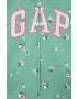 Gap bluza copii culoarea turcoaz cu glugă modelator - Pled.ro