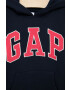 Gap bluza copii culoarea albastru marin cu imprimeu - Pled.ro