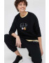 Gap bluza x Disney femei culoarea negru cu imprimeu - Pled.ro