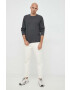 Gap longsleeve barbati culoarea gri melanj - Pled.ro