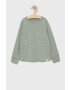 Gap longsleeve copii culoarea verde melanj - Pled.ro