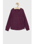 Gap longsleeve copii culoarea violet melanj - Pled.ro