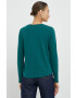 Gap longsleeve din bumbac culoarea gri neted - Pled.ro