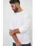 Gap longsleeve din bumbac culoarea alb neted - Pled.ro