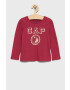 Gap Longsleeve din bumbac pentru copii culoarea roz - Pled.ro