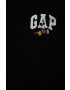 Gap longsleeve din bumbac pentru copii culoarea negru cu imprimeu - Pled.ro