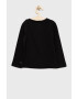 Gap longsleeve din bumbac pentru copii culoarea negru cu imprimeu - Pled.ro