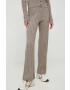 Gap pantaloni femei culoarea maro evazati high waist - Pled.ro