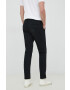 Gap pantaloni barbati culoarea negru drept - Pled.ro