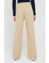 Gap pantaloni femei culoarea bej lat high waist - Pled.ro