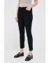 Gap pantaloni femei culoarea negru mulata medium waist - Pled.ro