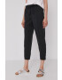 Gap Pantaloni femei culoarea negru model drept medium waist - Pled.ro